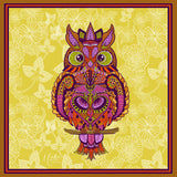 Owl Square Silk Scarf -BOHO CHIC